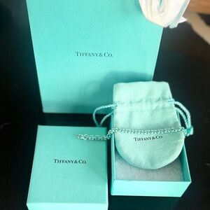 Tiffany & Co. Blue Enamel Sparkler Bracelet 6.75”